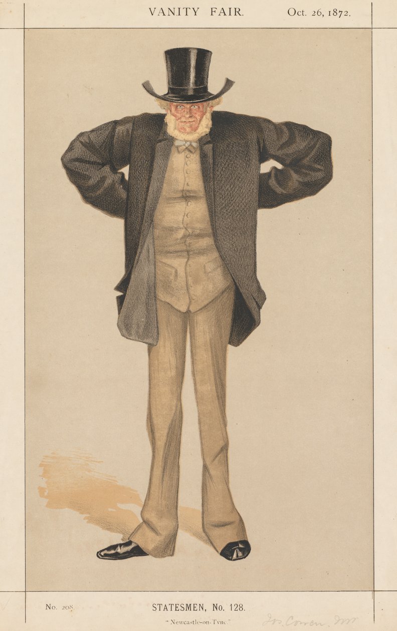 Vanity Fair: Estadista, nº 128 Newcastle-on-Tyne, 1872. de James Jacques Joseph Tissot