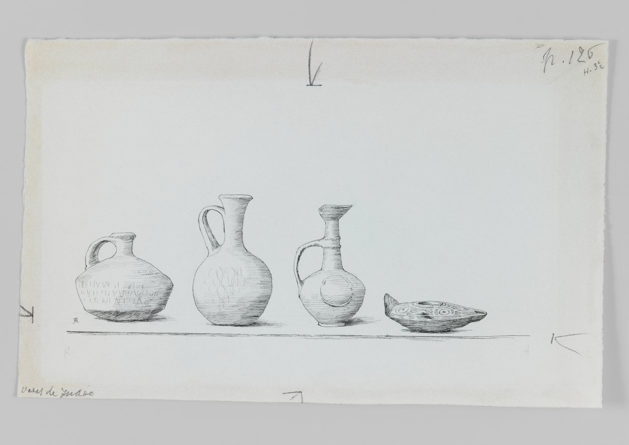 Vasos da Judéia, ilustração de &39;A Vida de Nosso Senhor Jesus Cristo&39; (caneta e tinta no papel) de James Jacques Joseph Tissot