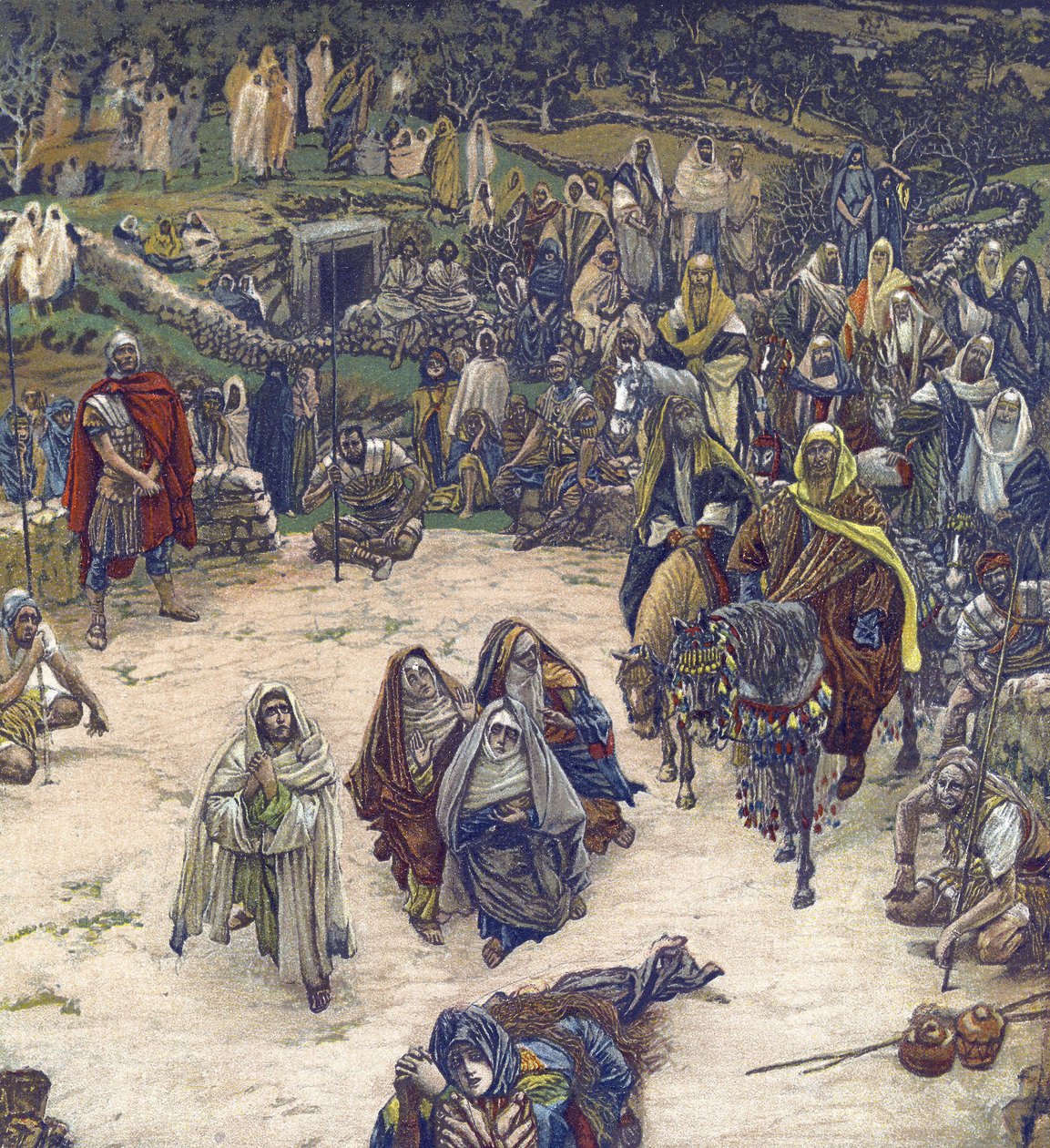 O que Nosso Senhor viu da Cruz - O que Nosso Salvador viu da Cruz - de "A Vida de Nosso Senhor Jesus Cristo" - 1899 por James Tissot - A Vida de Nosso Senhor Jesus Cristo, por Jacques Joseph (Jacques Joseph) Tissot dit James Tissot (1836-1902) de James Jacques Joseph Tissot