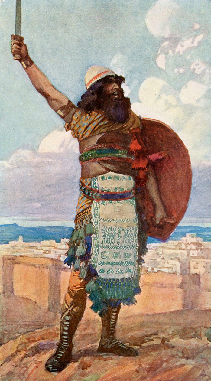 Othniel por J James Tissot - Bíblia de James Jacques Joseph after Tissot