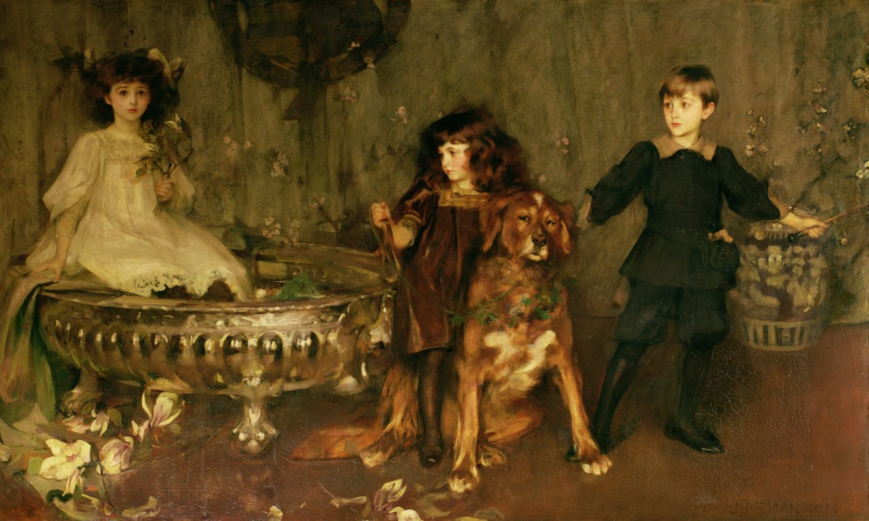 Lord John Manners, Lord Haddon e Lady Marjorie Manners de James Jebusa Shannon
