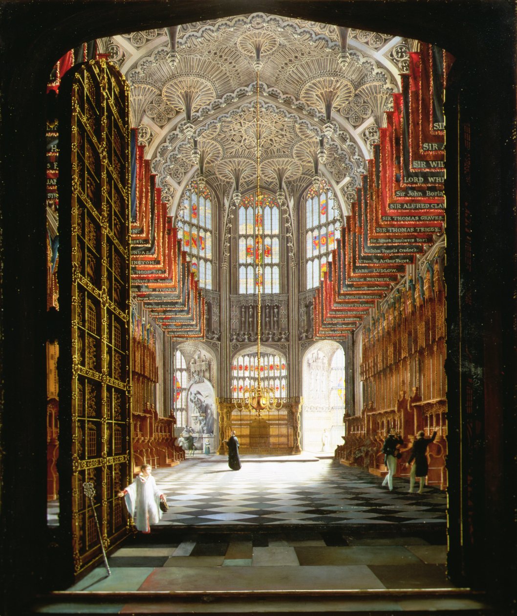 Interior da Capela de Henrique VII, Abadia de Westminster de James John Harwood