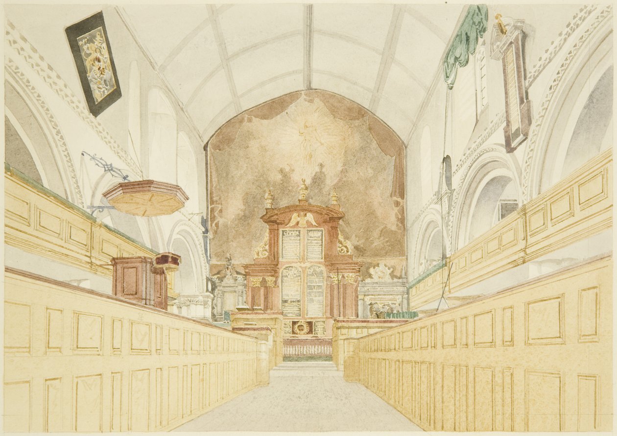 Interior da Igreja de São Tiago de James Johnson