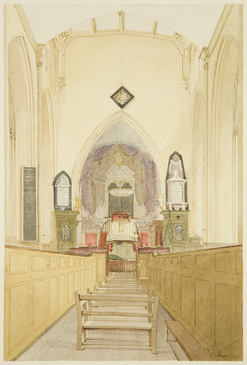 Interior da Igreja de São João de James Johnson