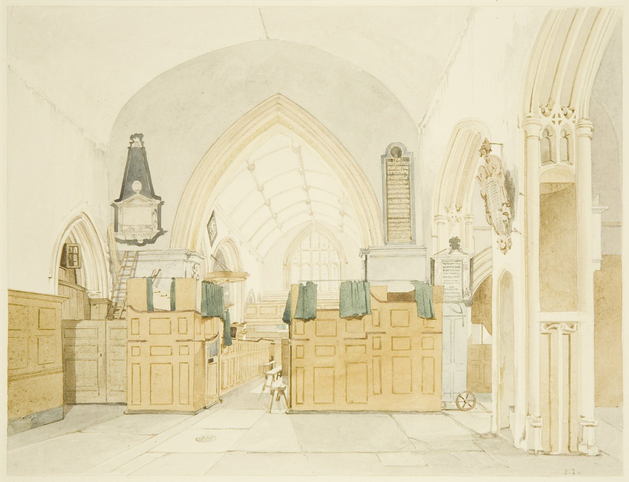 Interior da Igreja de São Filipe de James Johnson