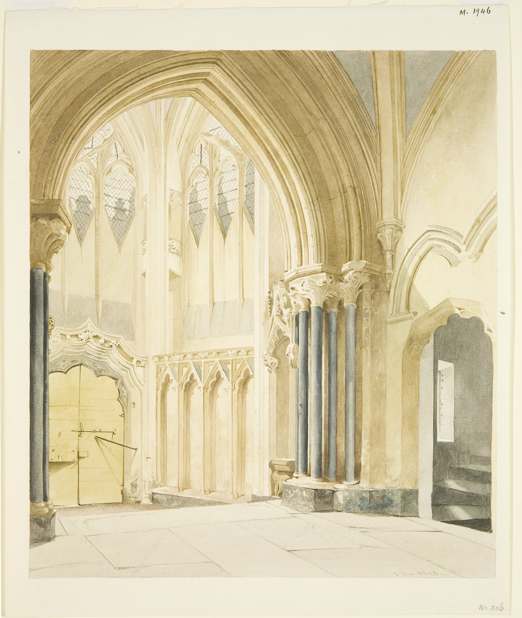North Porch of St Mary Redcliffe, olhando para o Norte de James Johnson