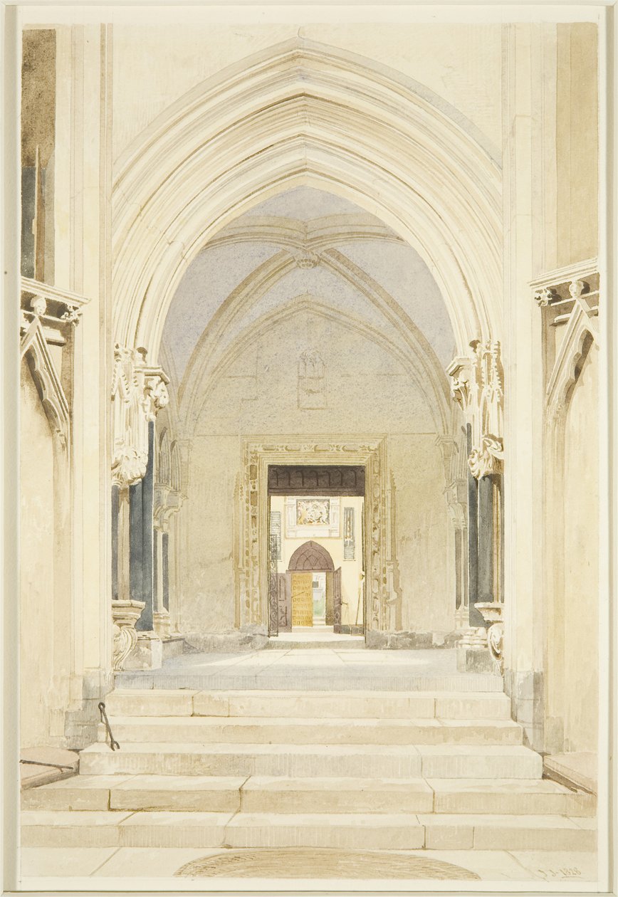 North Porch of St Mary Redcliffe, olhando para Sul de James Johnson