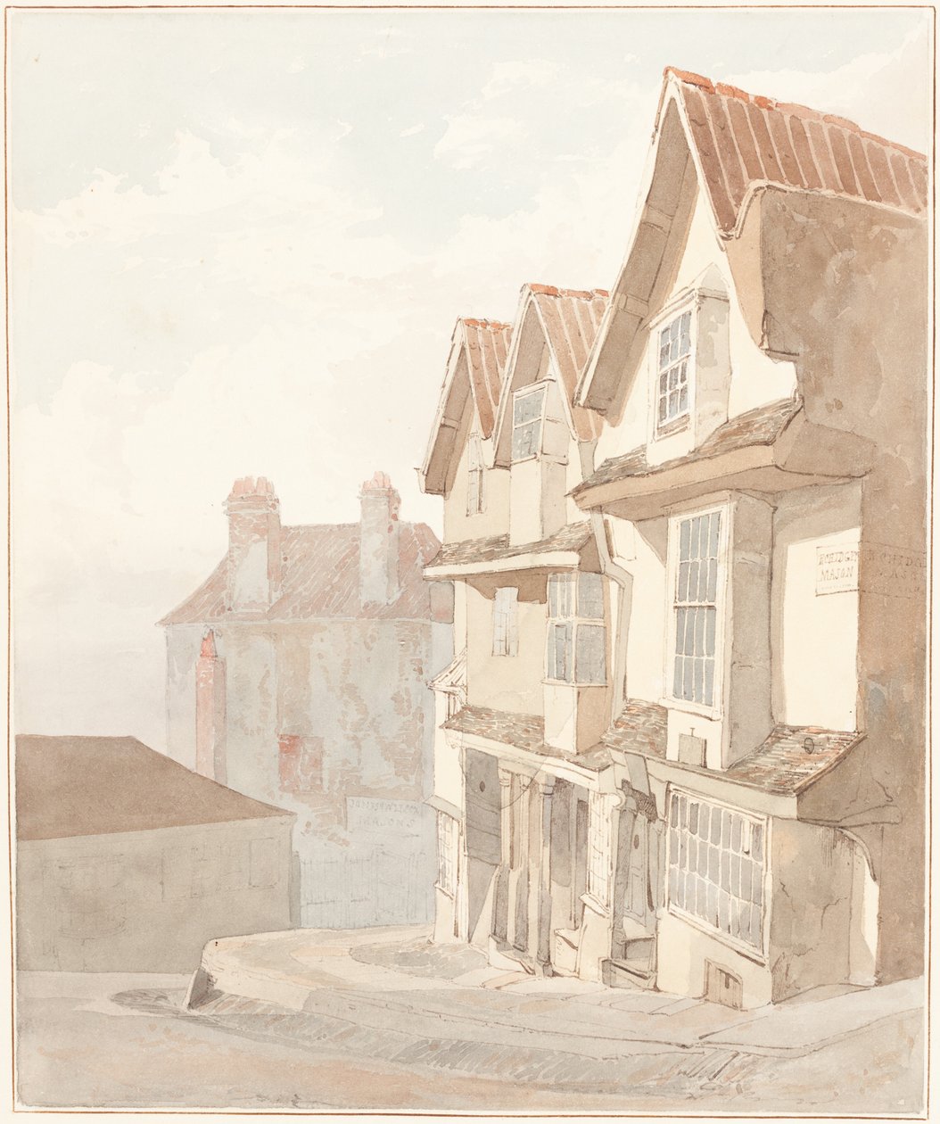 Vista da Church Lane, em Bristol de James Johnson