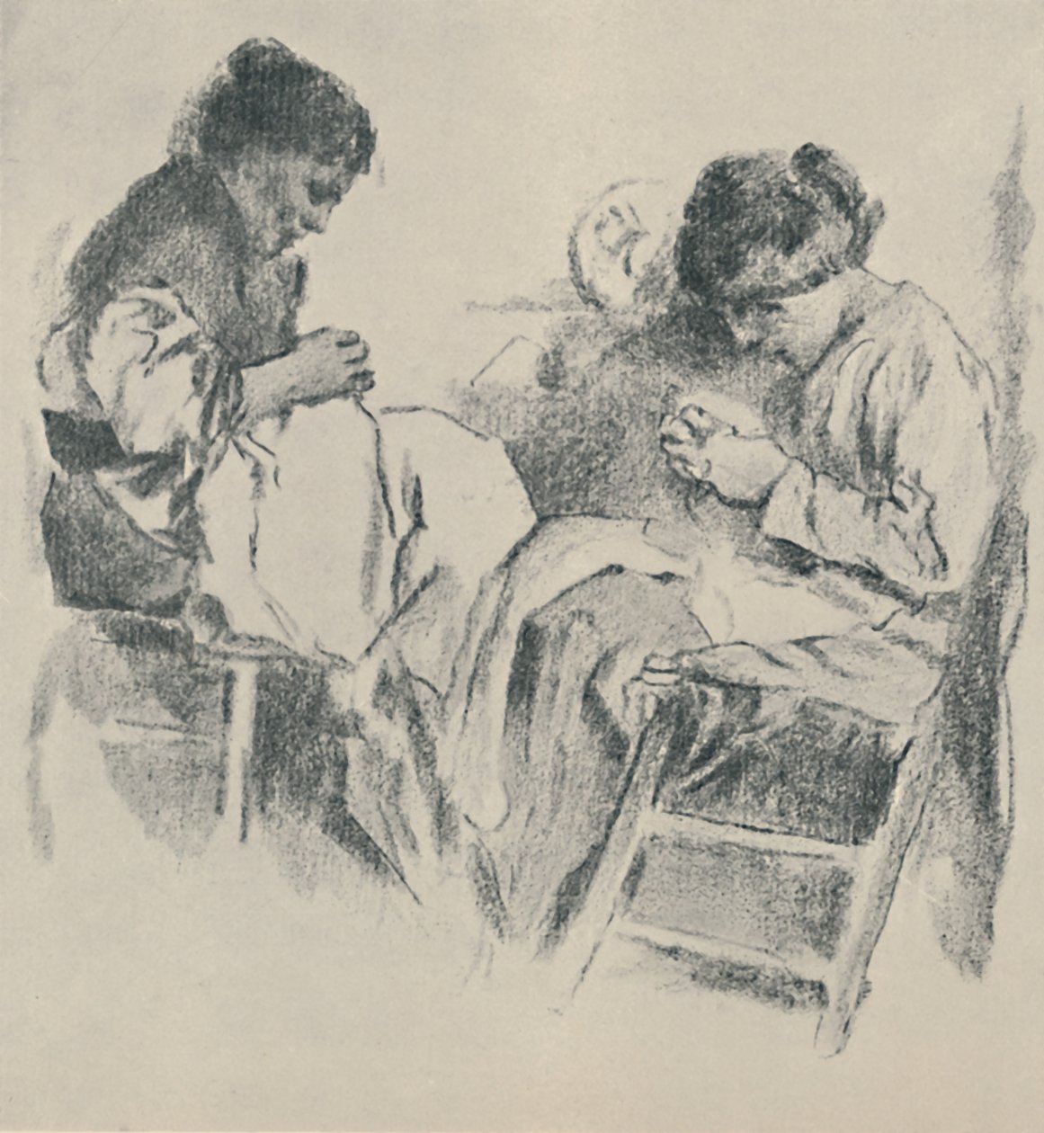 Costureiras espanholas, 1919 de James Kerr Lawson