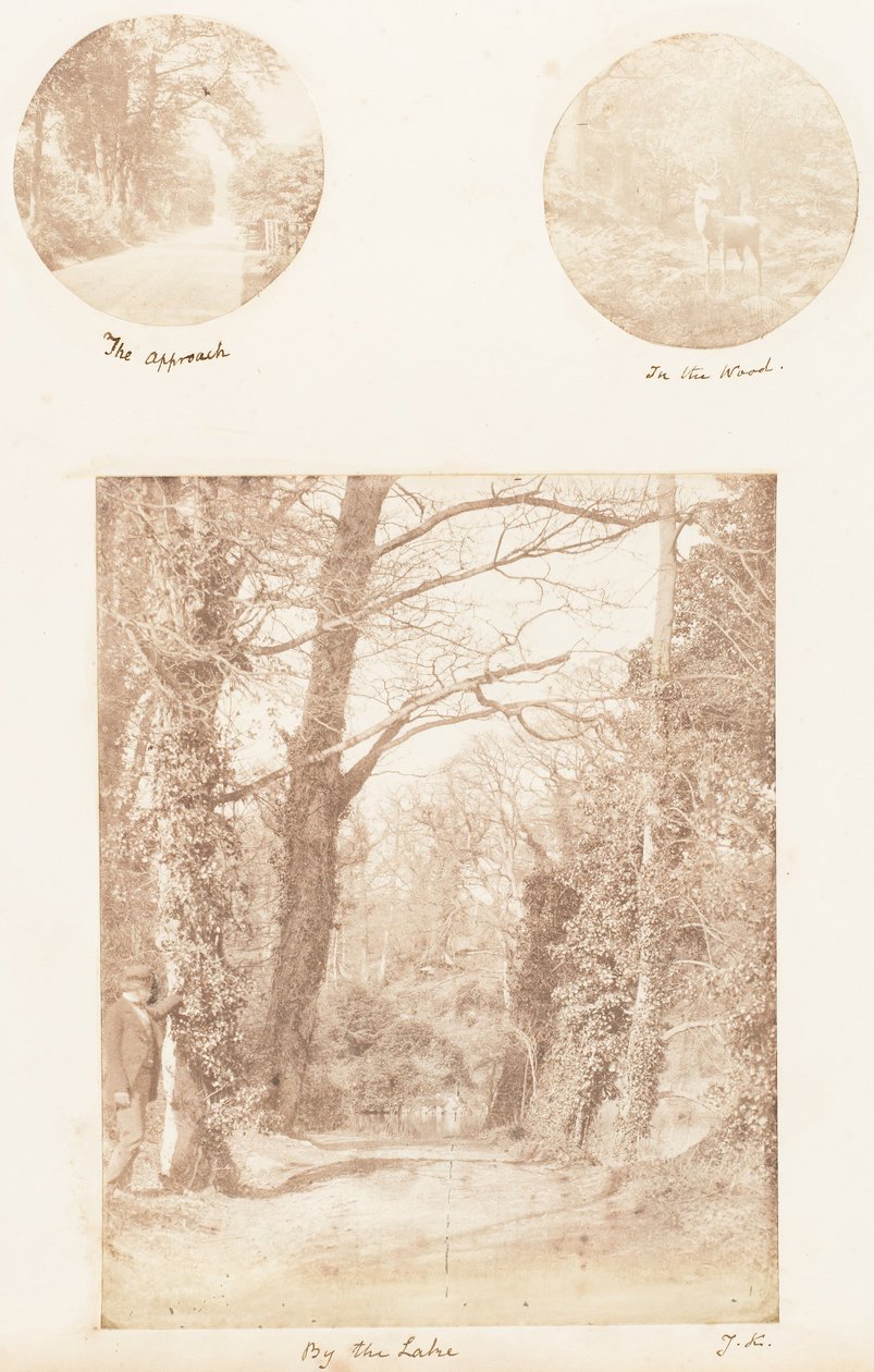 A abordagem, na floresta, à beira do lago, 1853-56. de James Knight