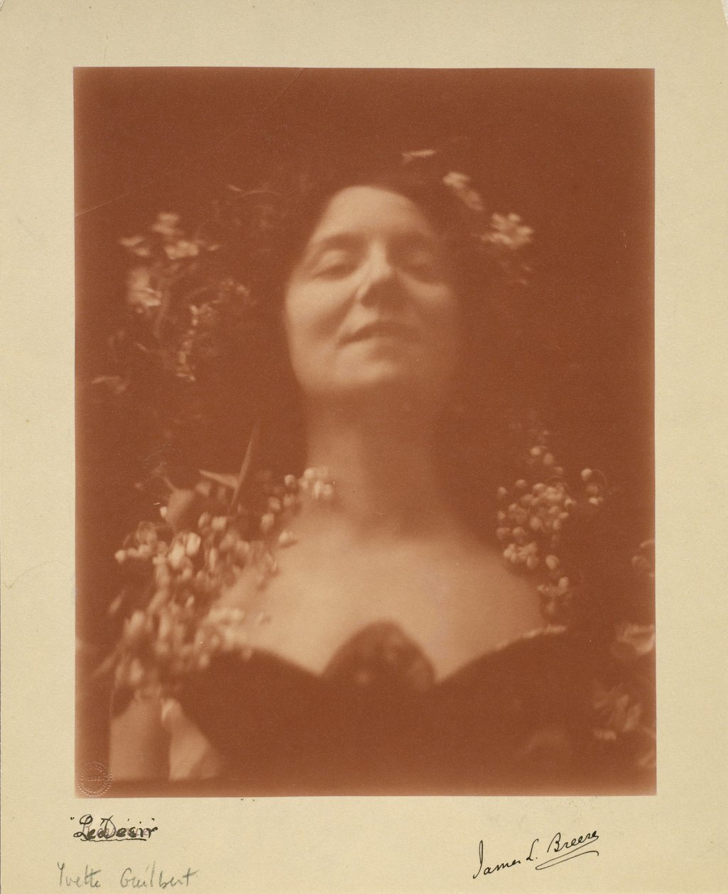 "Le Desir": retrato de Yvette Guilbert, 1896 de James L. Breese