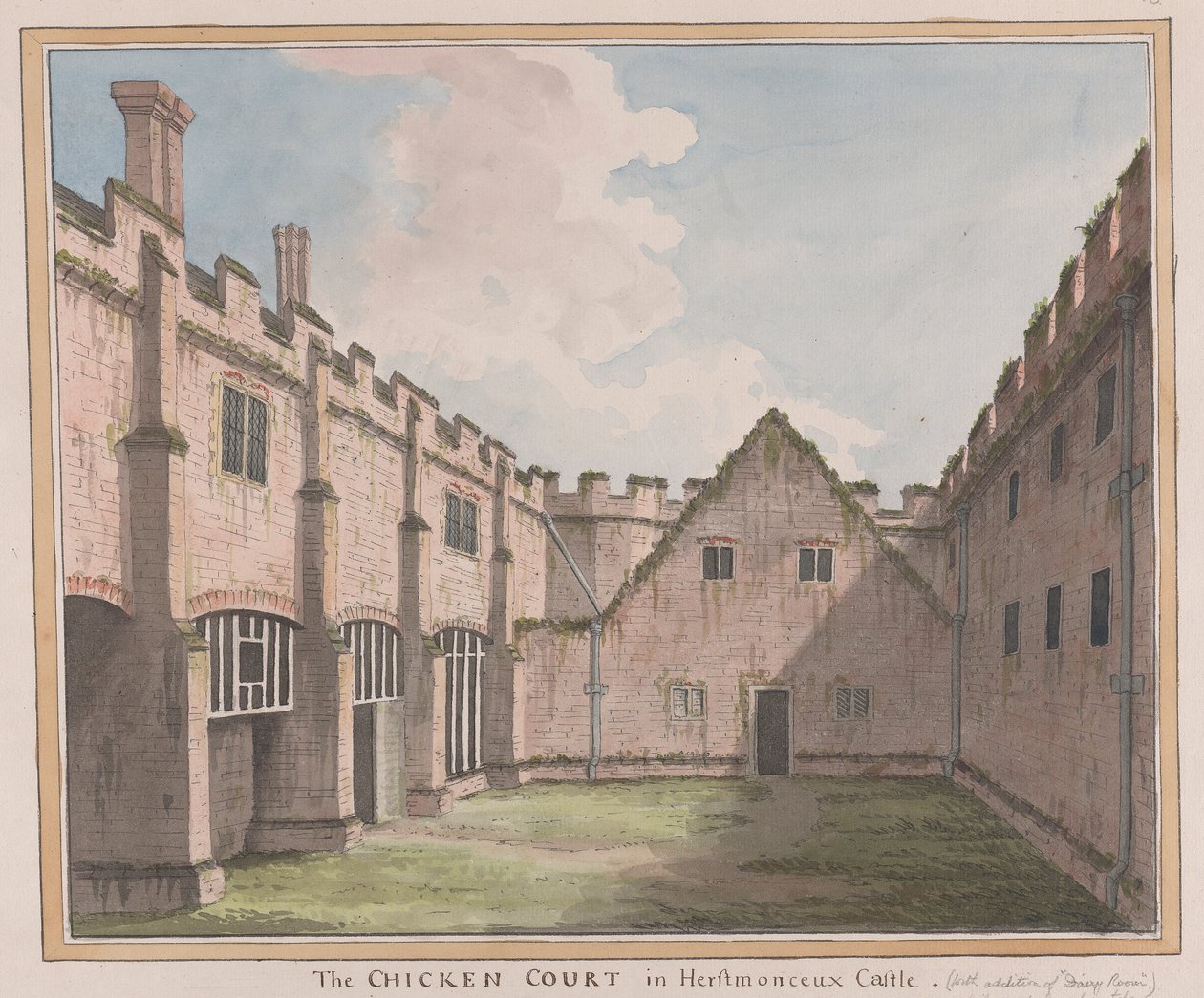 Castelo de Herstmonceux, East Sussex: O Tribunal da Galinha de James Lambert  of Lewes