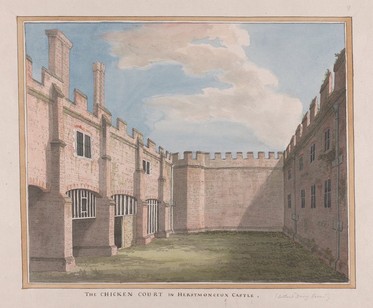 Castelo de Herstmonceux, East Sussex: O Tribunal da Galinha de James Lambert  of Lewes