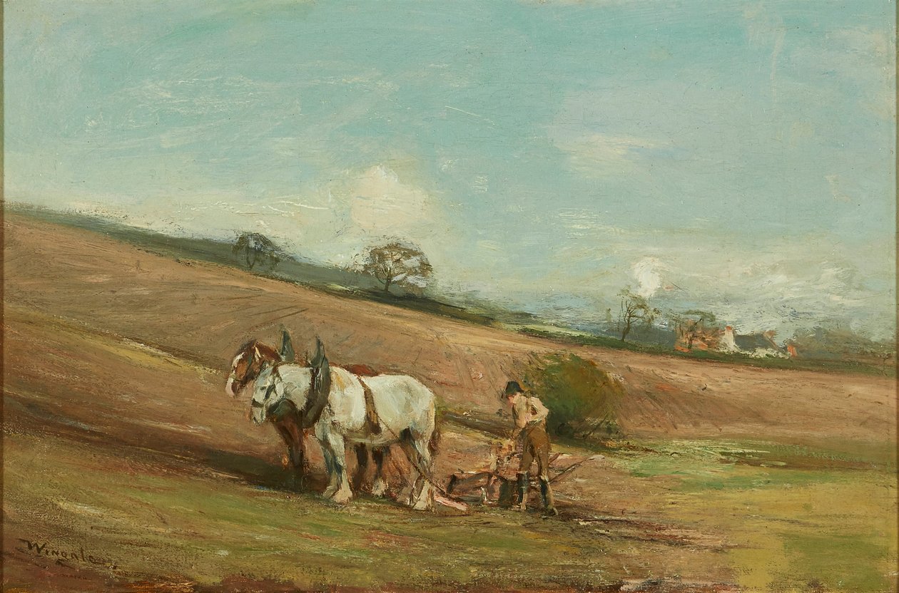 Aração da Primavera (óleo sobre tela) de James Lawton Wingate