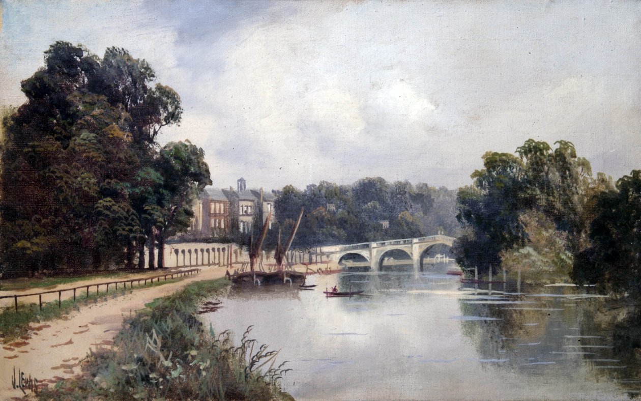 Cholmondeley Walk, olhando em direção a Richmond Bridge de James Lewis