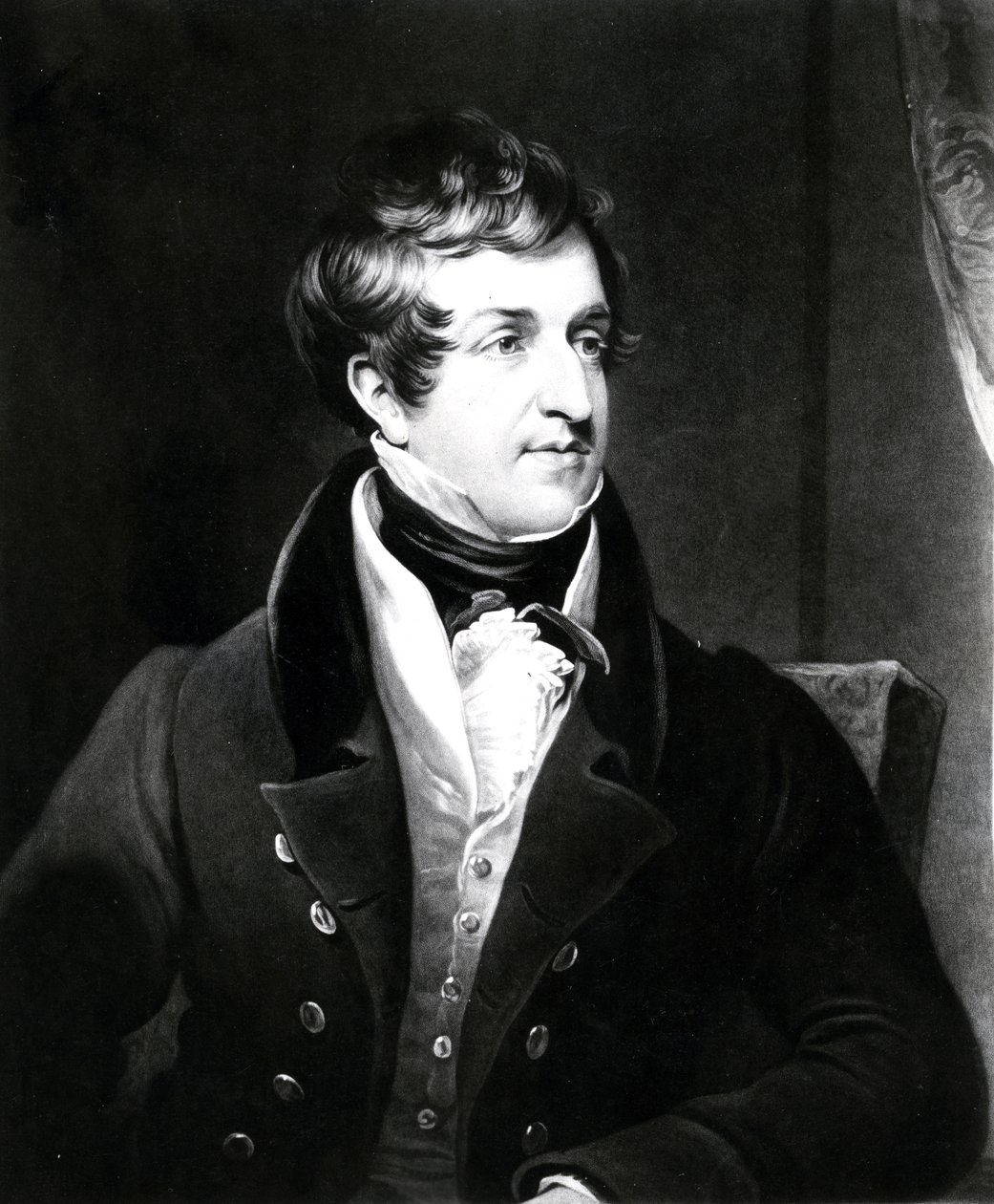 John Cam Hobhouse, impressão feita por Charles Turner, 1834 (mezzotint) de James Lonsdale