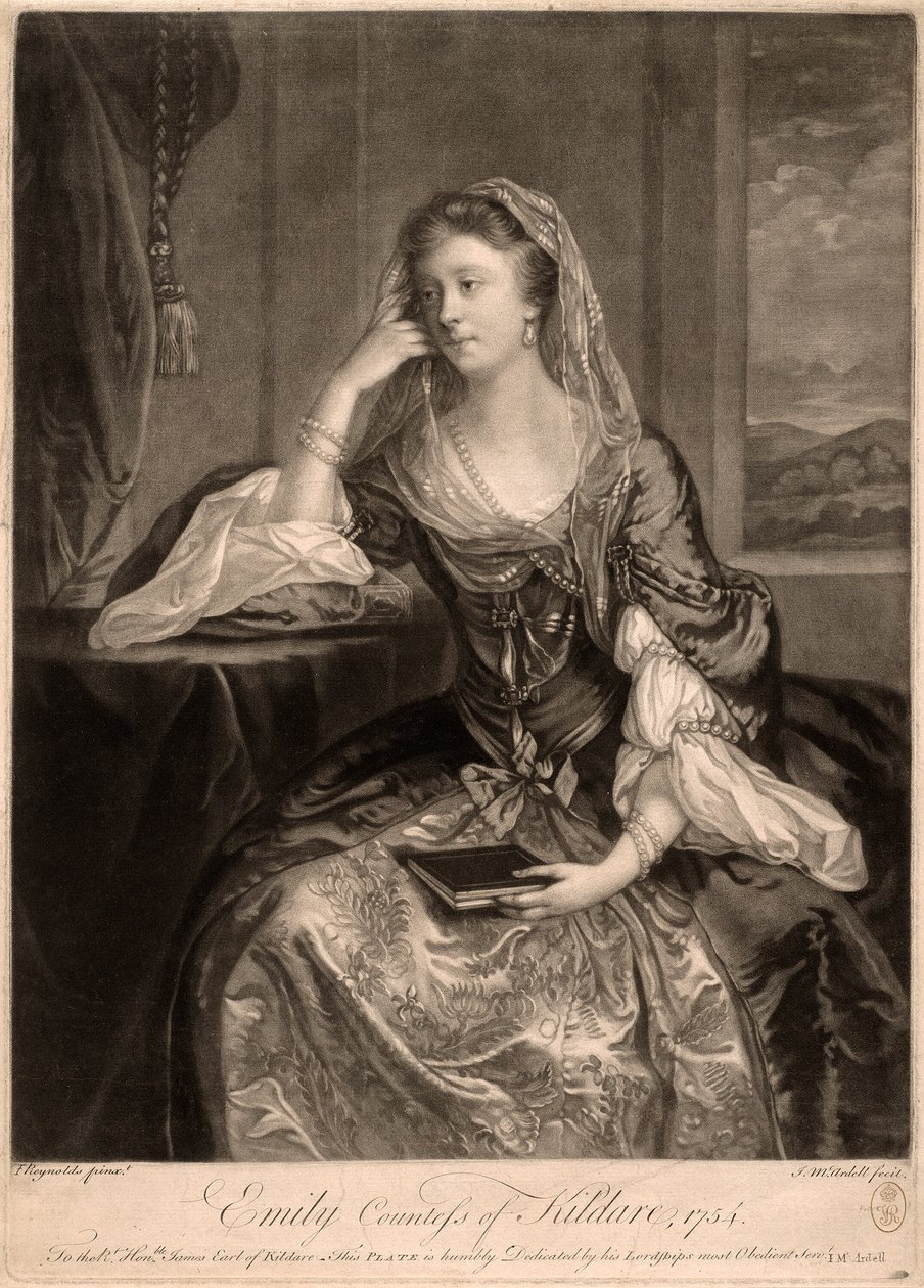 Emily, Condessa de Kildare de James MacArdell