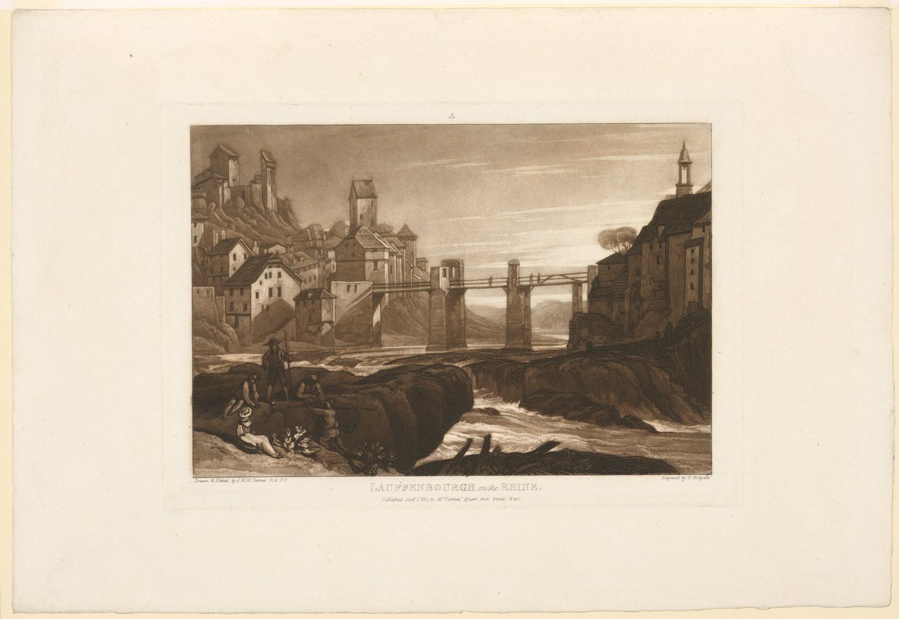 Lauffenbourg no Reno de James Mallord William Turner