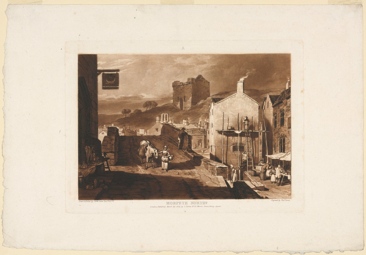 Morpeth, Northumberland, do Liber Studiorum de James Mallord William Turner