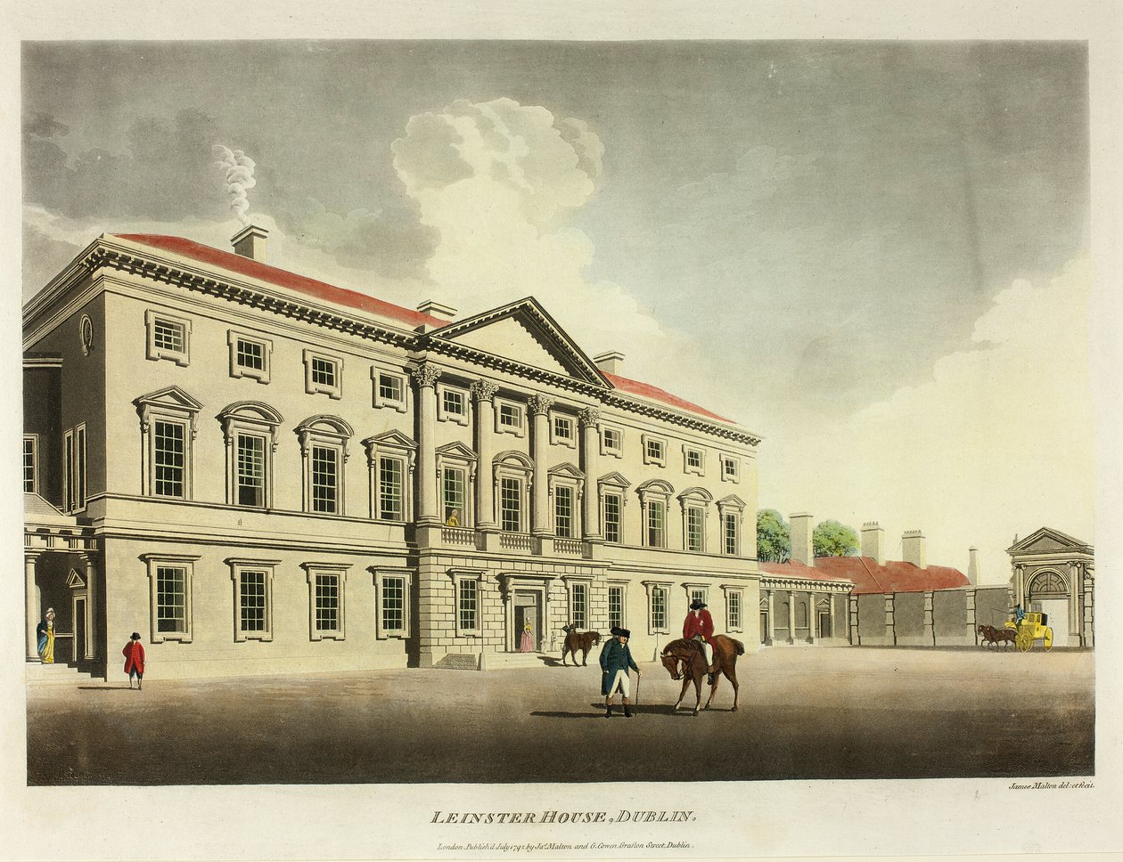 Leinster House, Dublin de James Malton