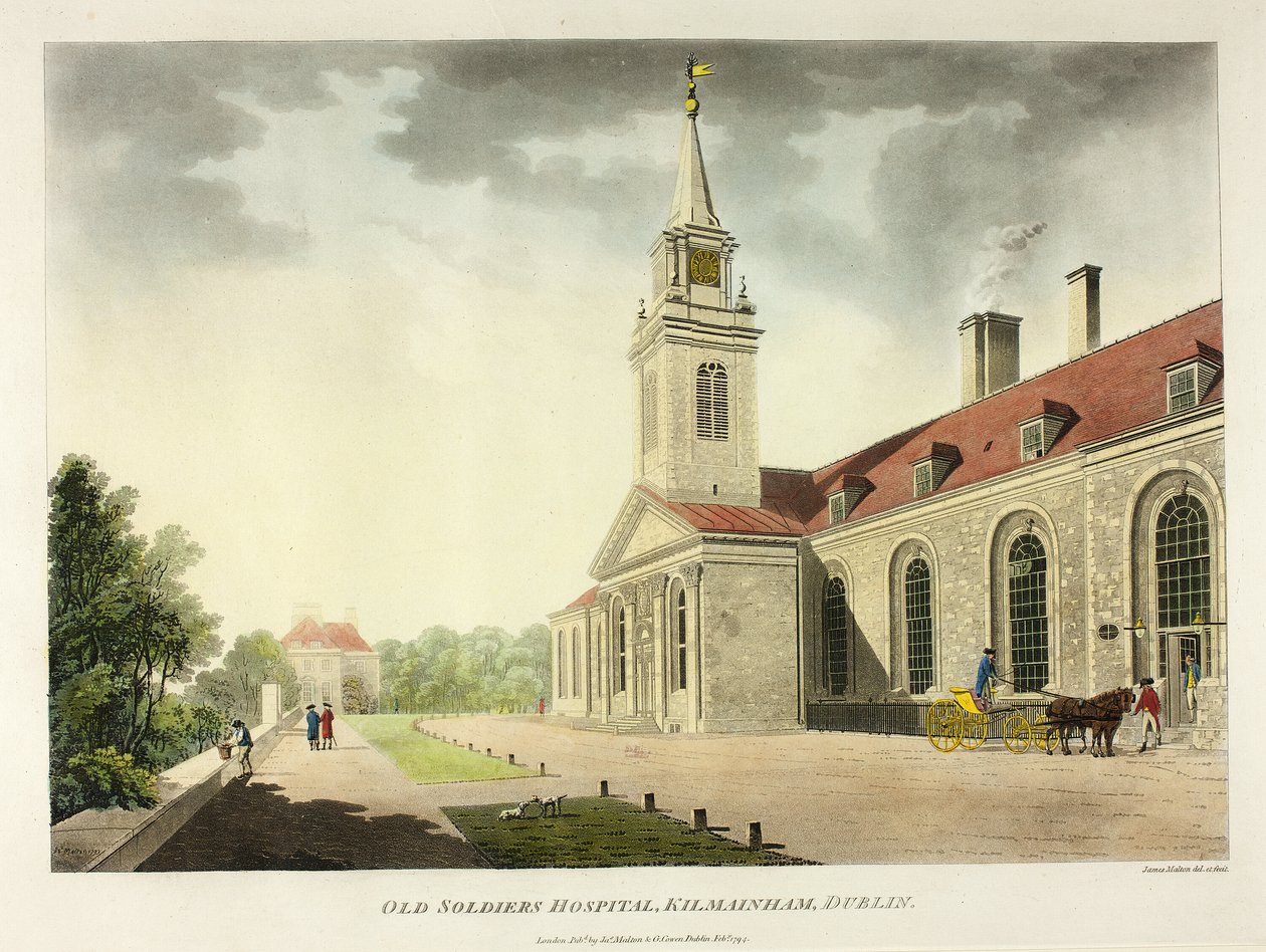 Old Soldiers Hospital, Kilmainham, Dublin de James Malton