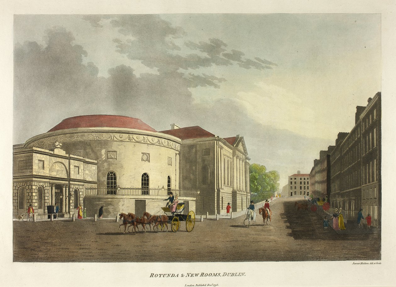 Rotunda e Novos Quartos - Dublin de James Malton