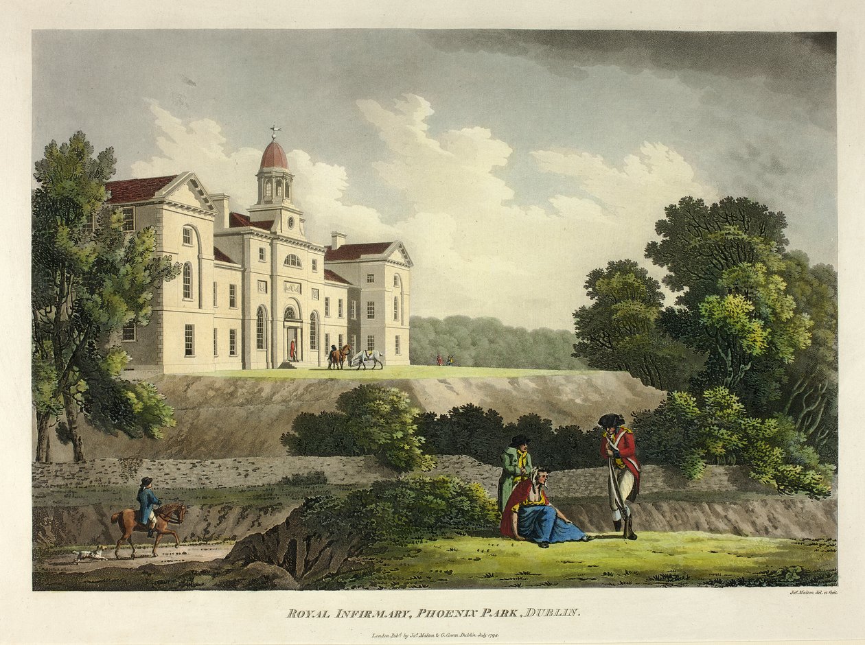 Royal Infirmary Phoenix Park, Dublin de James Malton