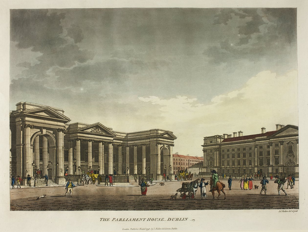 A Casa do Parlamento - Dublin de James Malton