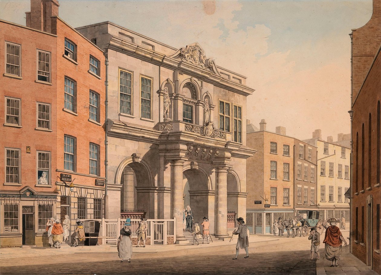 O Tholsel, Skinners Row, Dublim de James Malton
