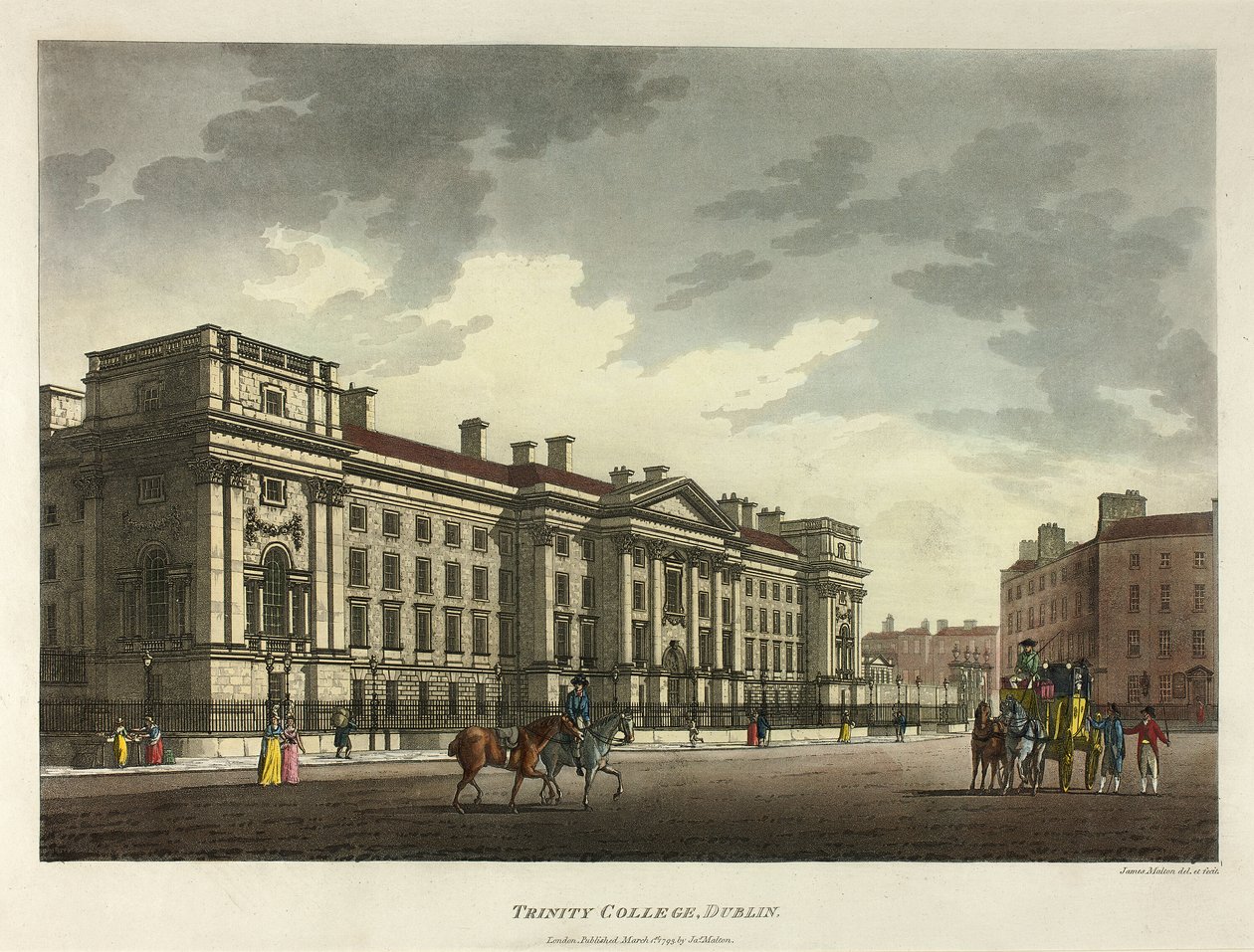 Trinity College, Dublin de James Malton