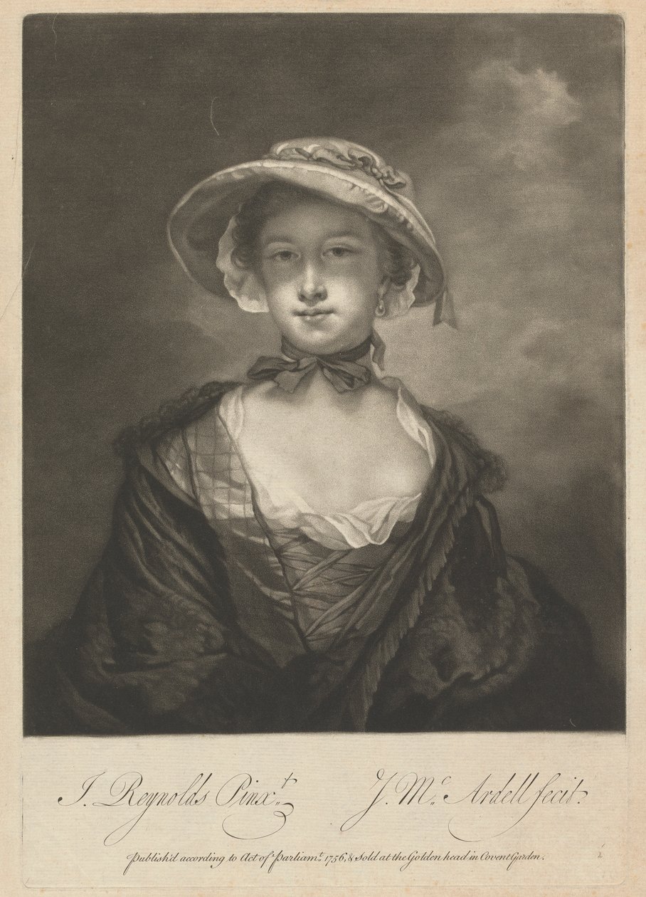 Catherine Chambers (née Moore) de James McArdell