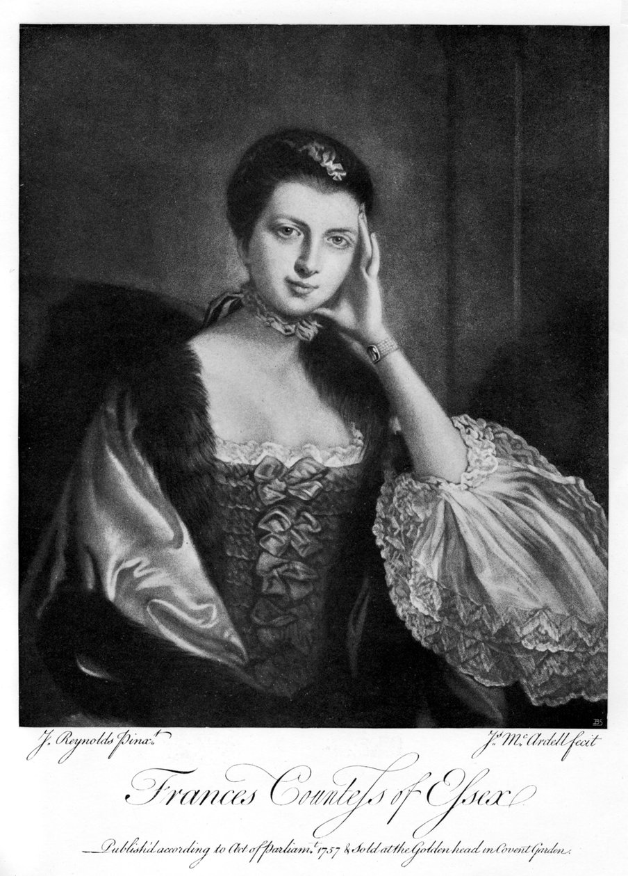 Frances, Condessa de Essex, 1757, 1905 de James McArdell