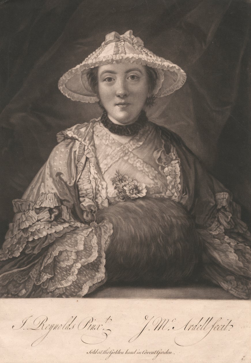 Lady Fenhoulet quando a Sra. Anne Day de James McArdell