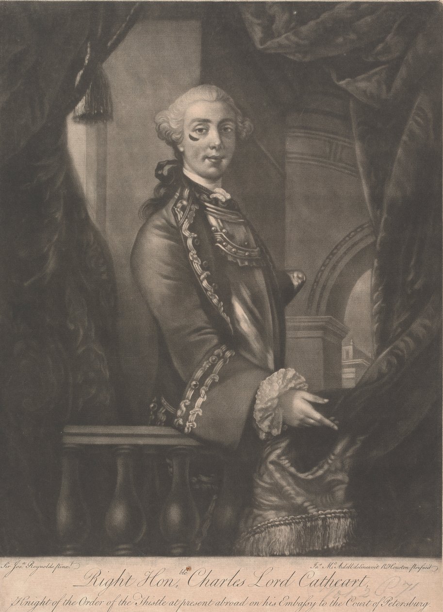 Tenente-General Charles Schaw Cathart, 9º Cathcart Earl de James McArdell