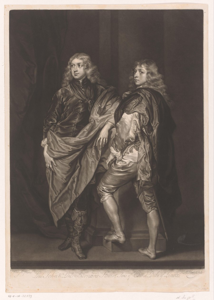 Retrato de John e Bernard Stuart de James McArdell