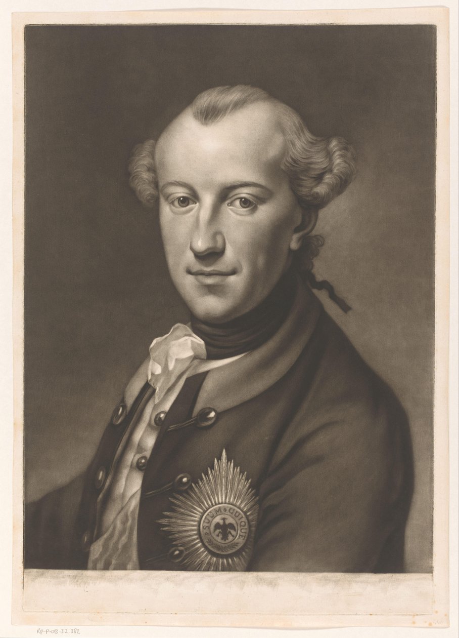 Retrato de Carlos Guilherme Fernando de Brunsvique-Volfembutel de James McArdell