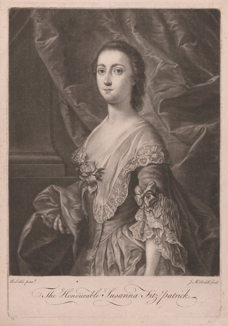 A Honorável Susanna Fitzpatrick de James McArdell