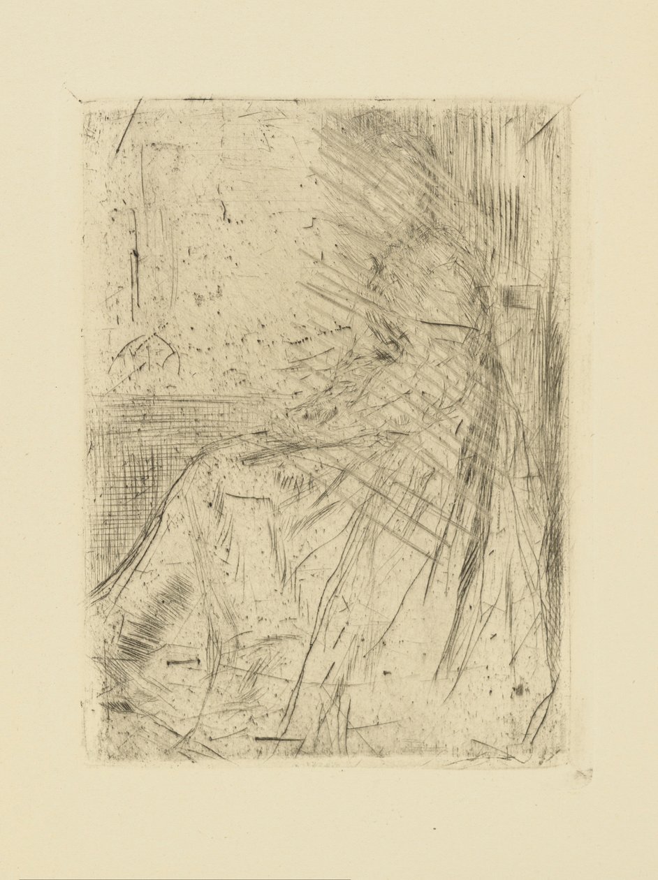 [76] Impressões de placas canceladas por Whistler - Maude, Sentado. de James Abbott McNeill Whistler