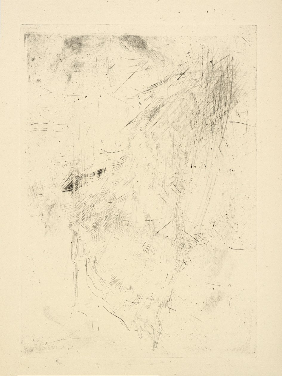 [76] Impressões de placas canceladas por Whistler - [Figura sentada?] de James Abbott McNeill Whistler