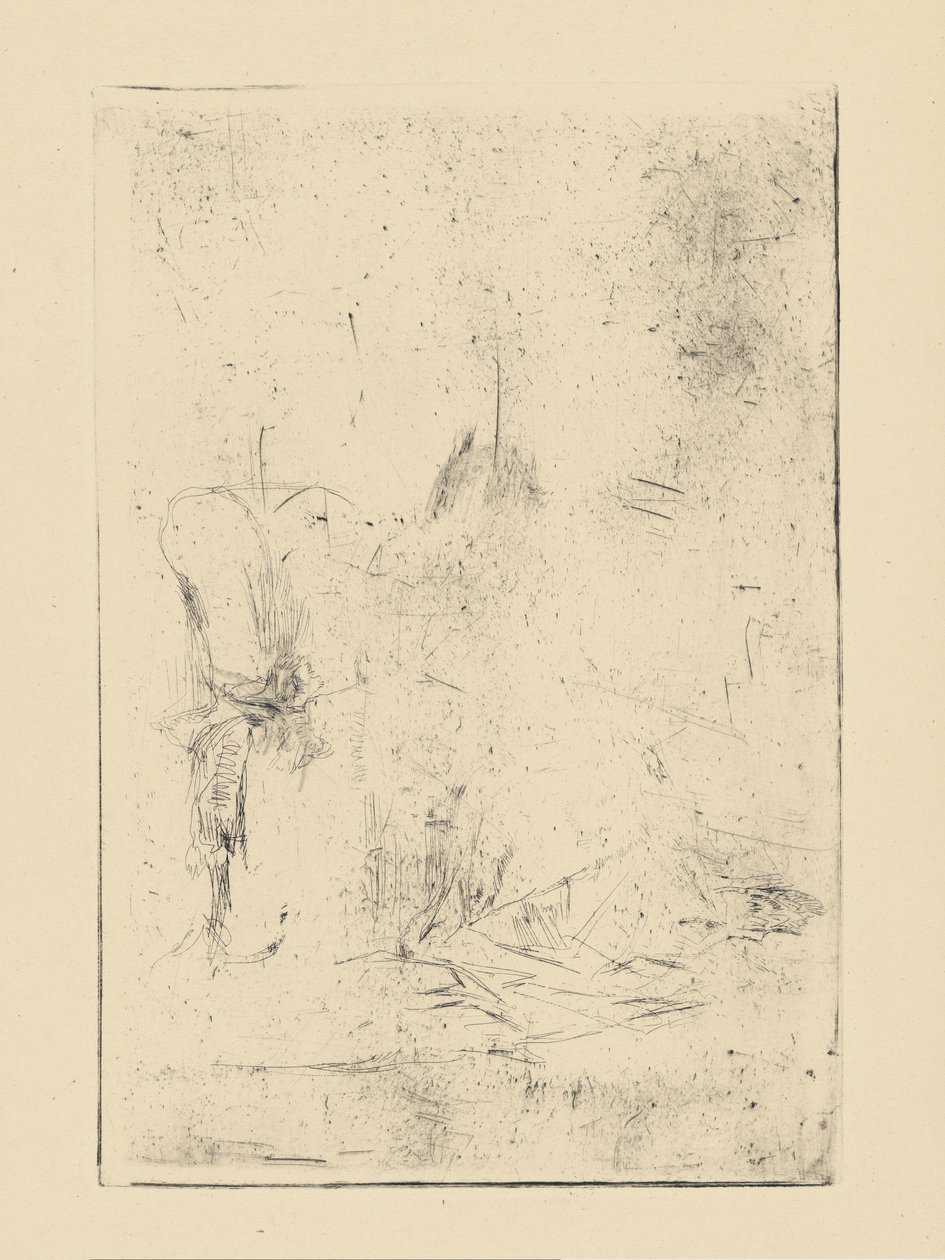 [76] Impressões de placas canceladas por Whistler - [Figura Sentada]. de James Abbott McNeill Whistler