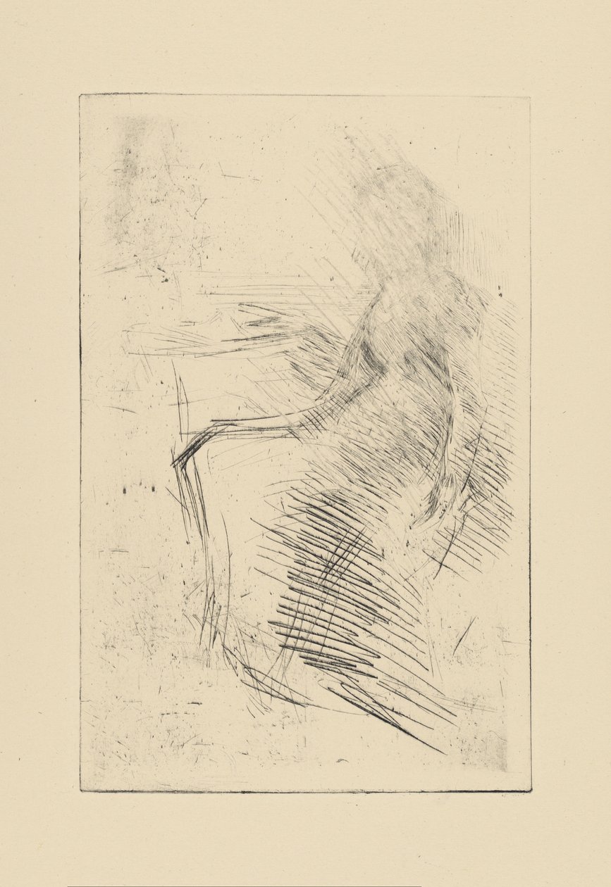 [76] Impressões de placas canceladas por Whistler - The Desk. de James Abbott McNeill Whistler