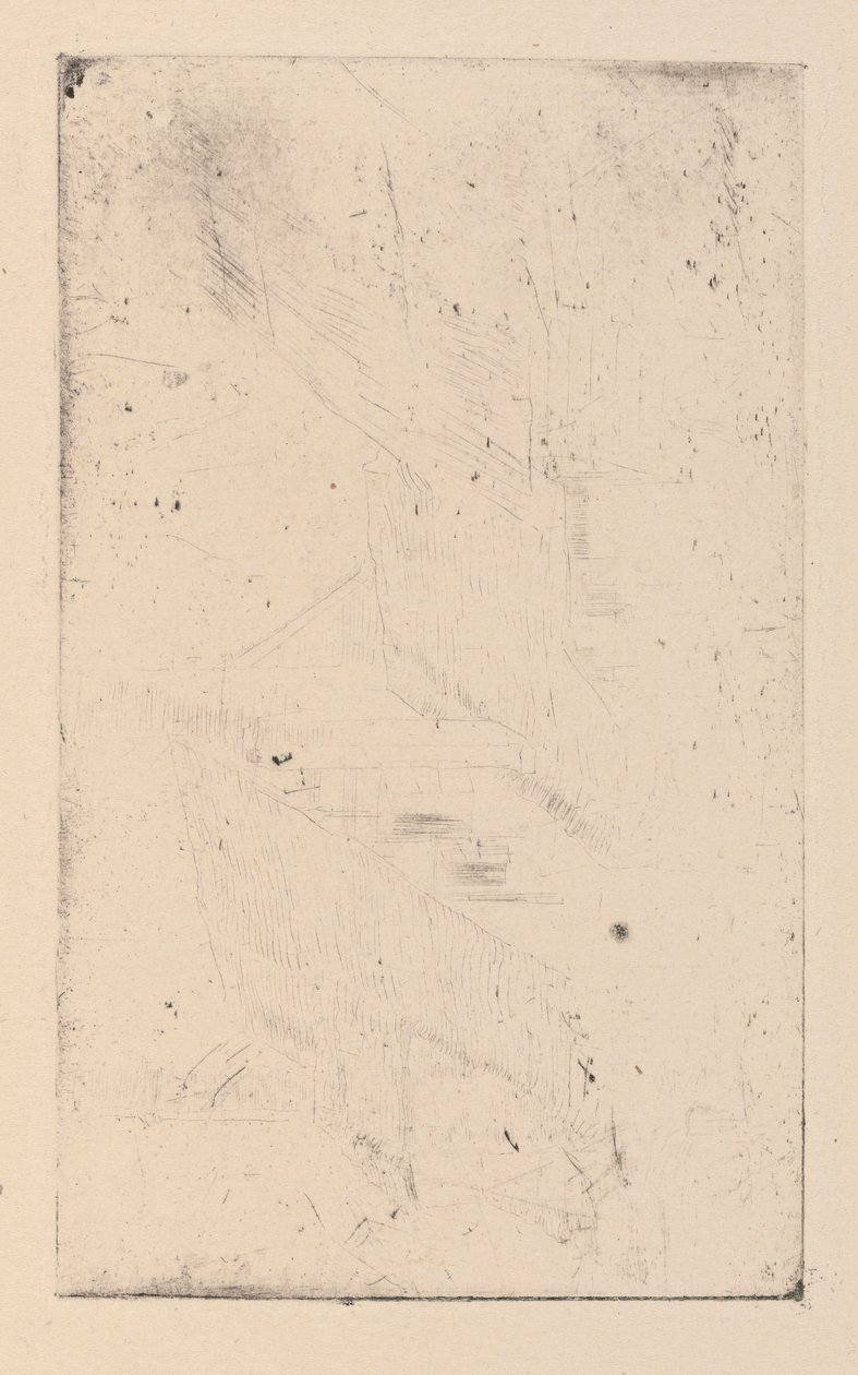 [76] Impressões de pratos cancelados por Whistler - The Muff. de James Abbott McNeill Whistler