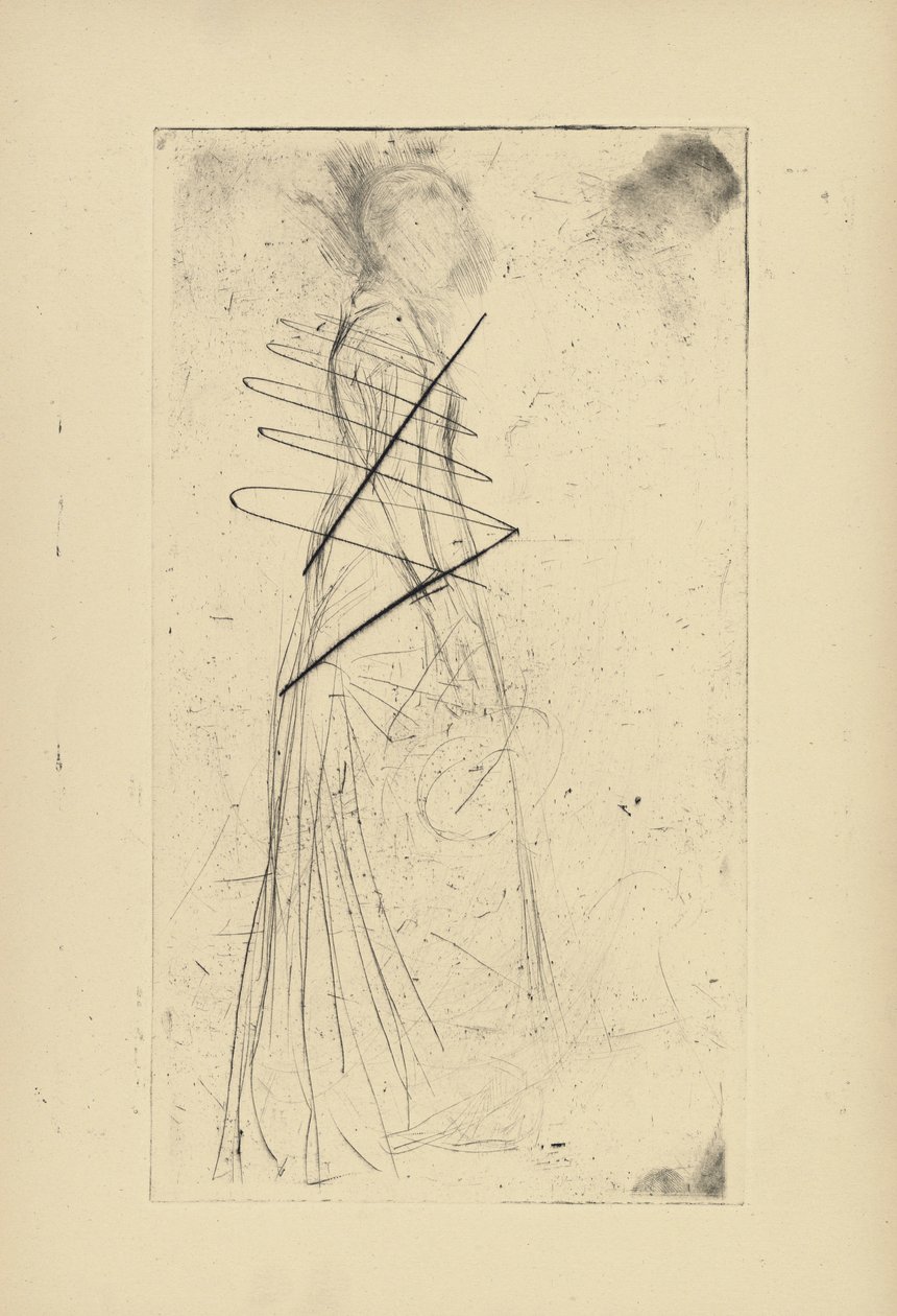 [76] Impressões de placas canceladas por Whistler - [Woman Standing]. de James Abbott McNeill Whistler