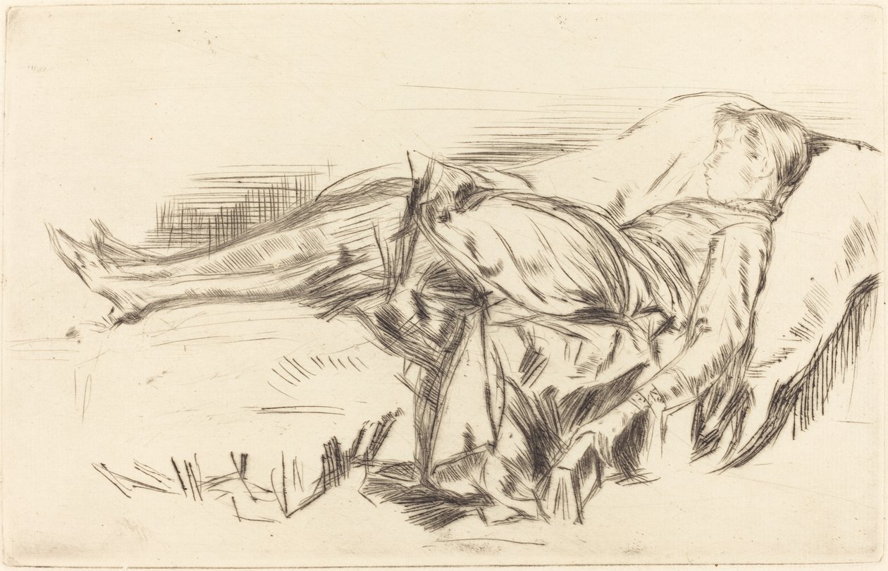 A Child on a Couch, No.2 de James Abbott McNeill Whistler