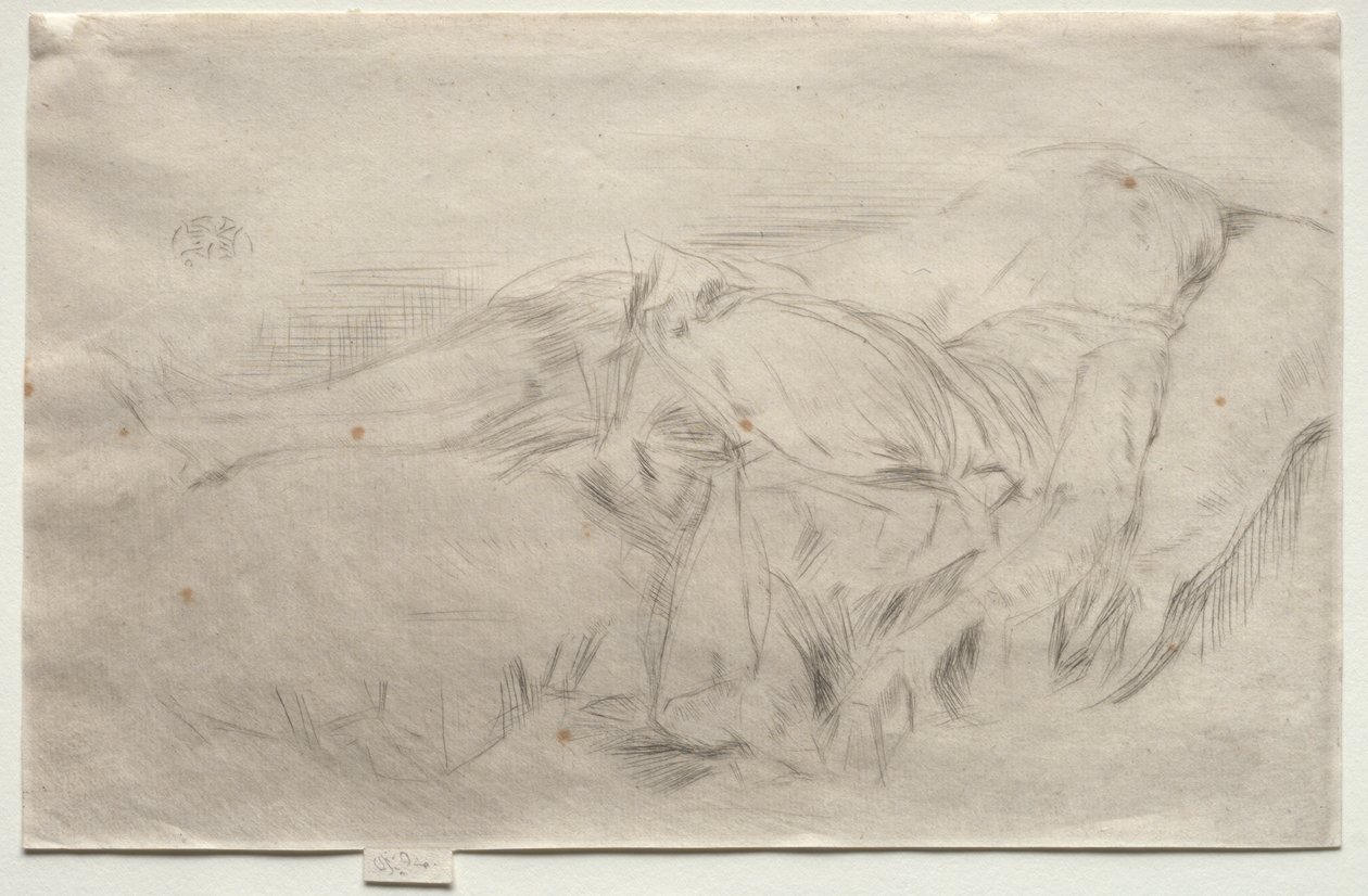 Uma criança num sofá, n.º 2 de James McNeill Whistler