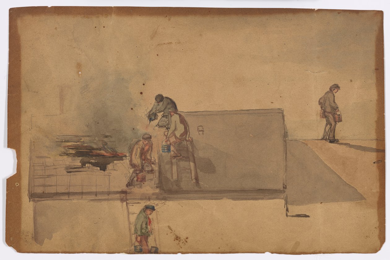 Um incêndio em Pomfret de James Abbott McNeill Whistler