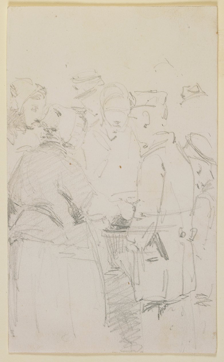 Um grupo de figuras em torno de um braseiro de James Abbott McNeill Whistler