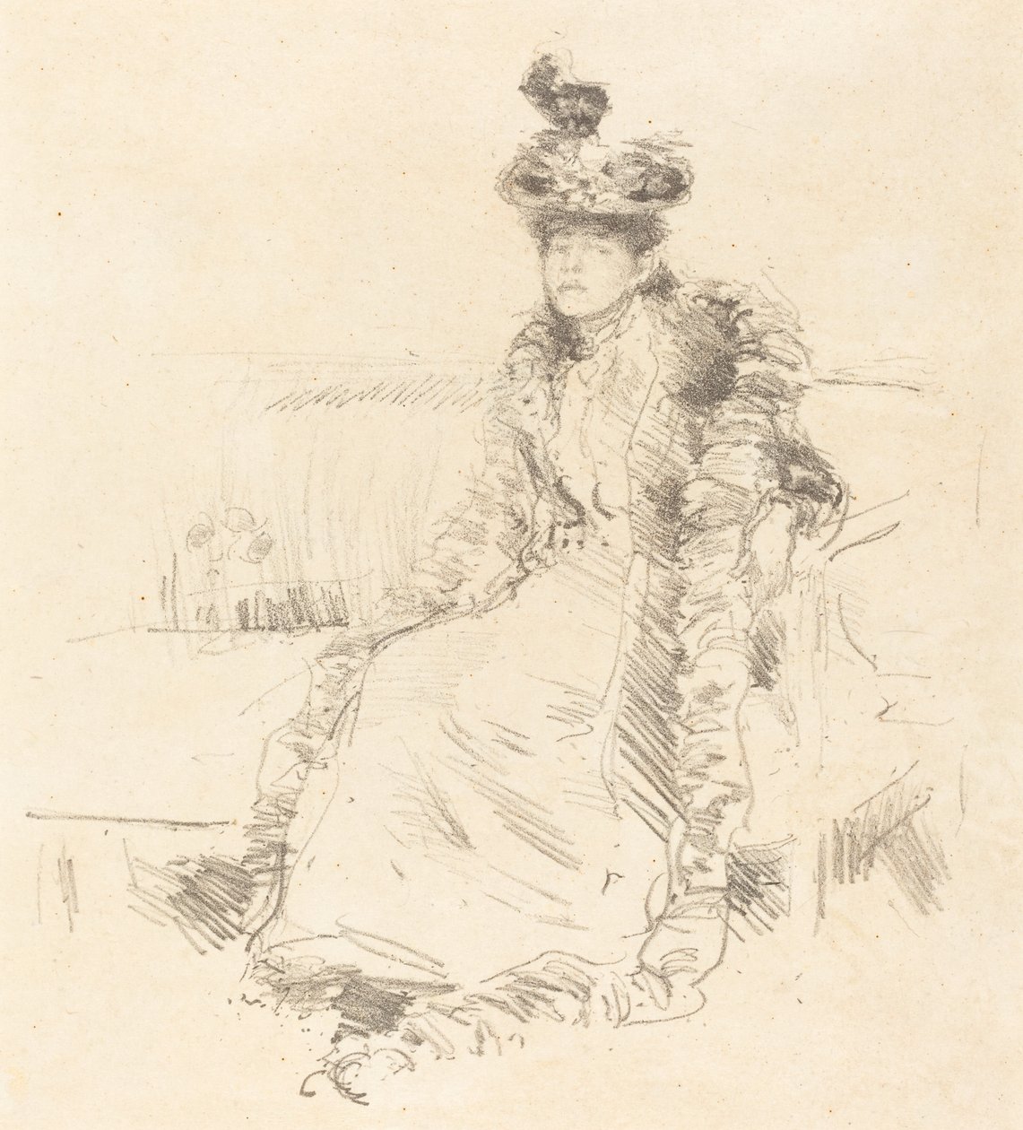 Uma senhora sentada de James Abbott McNeill Whistler