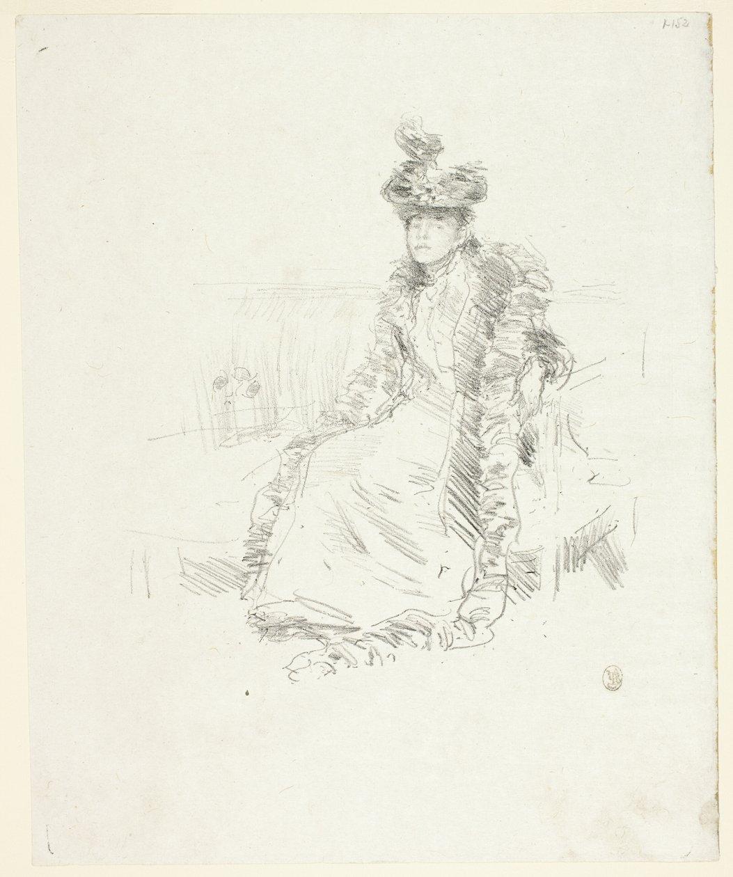 Uma senhora sentada de James Abbott McNeill Whistler