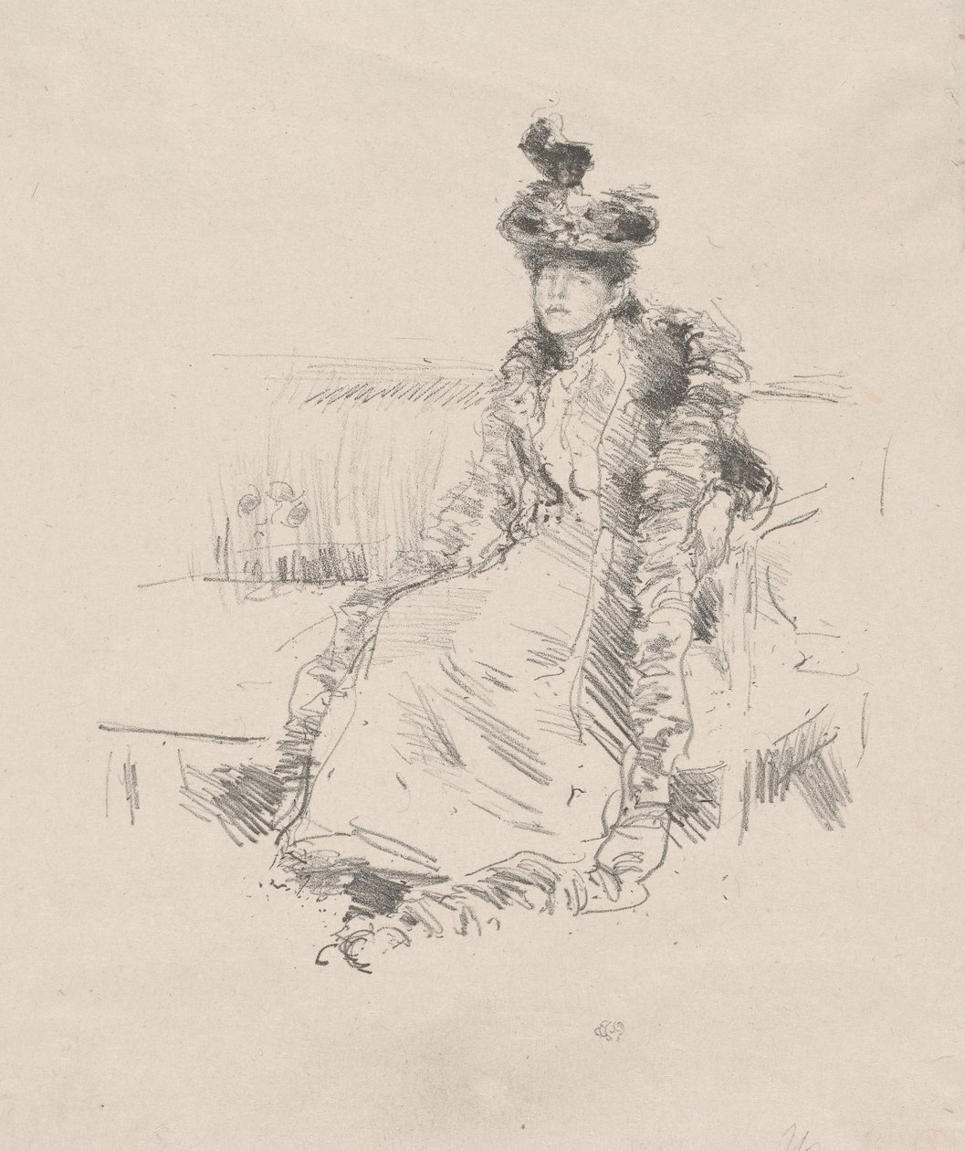 Uma senhora sentada de James Abbott McNeill Whistler